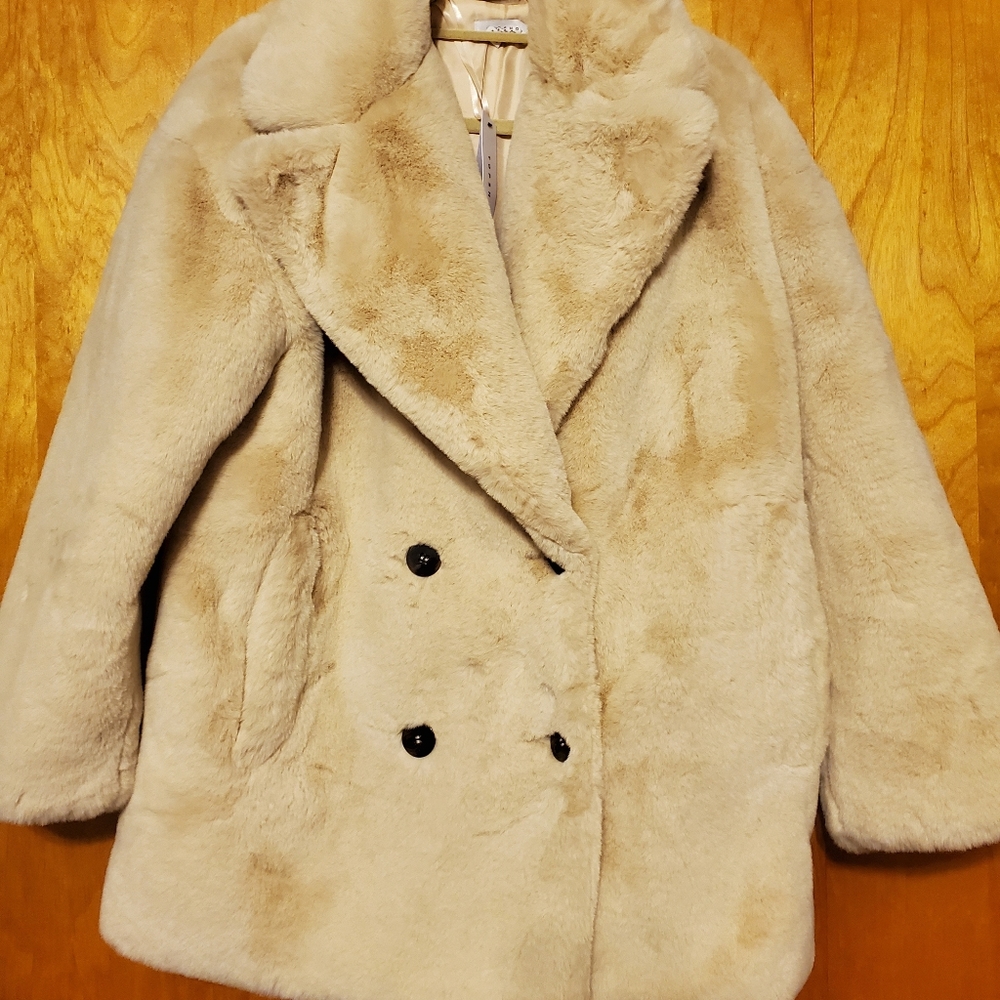 TOPSHOP coat color cream (tan) size M
